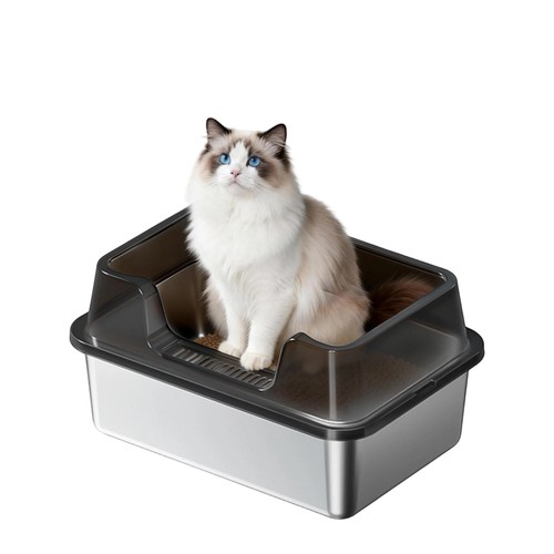 Large stainless steel pet cat - large,