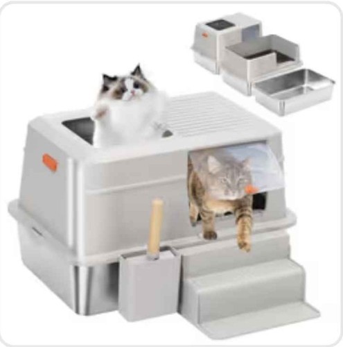 Stainless steel cat litter - steel,