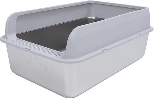 Stainless steel cat - stainless, litter