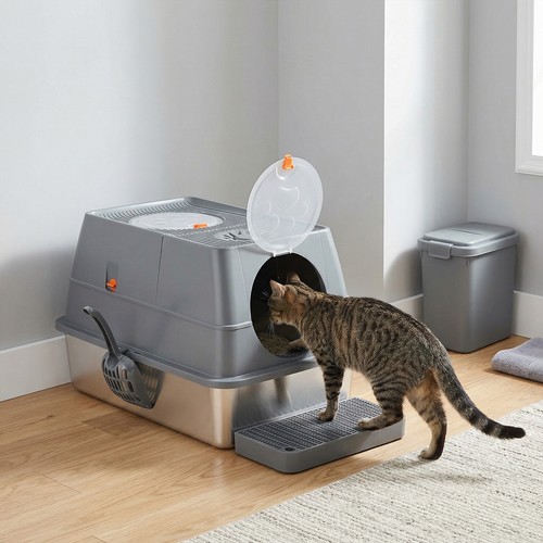 Stainless steel cat - stainless,