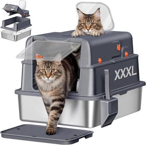 Stainless steel cat litter - cat,