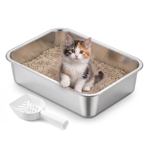 Cat litter tray high sided - high,