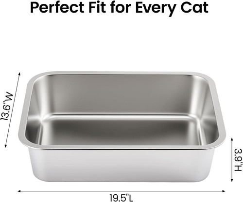 Stainless steel cat litter - steel,