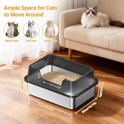 Stainless steel cat - cat, litter