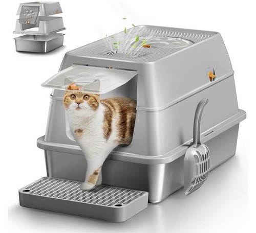 Stainless steel cat - cat, litter