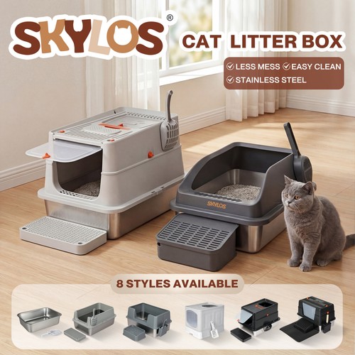 Skylos cat litter box enclosed - skylos,