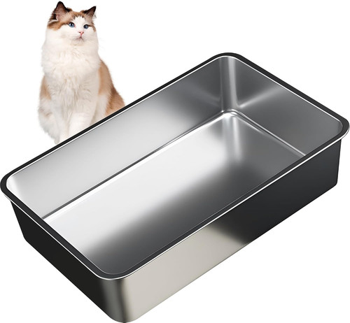 Stainless steel cat - cat, litter