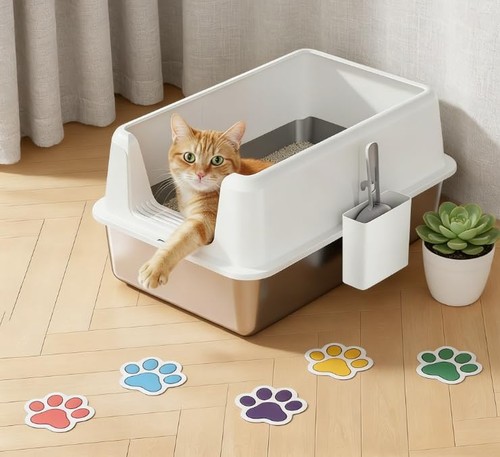 Large stainless steel litter - stainless,
