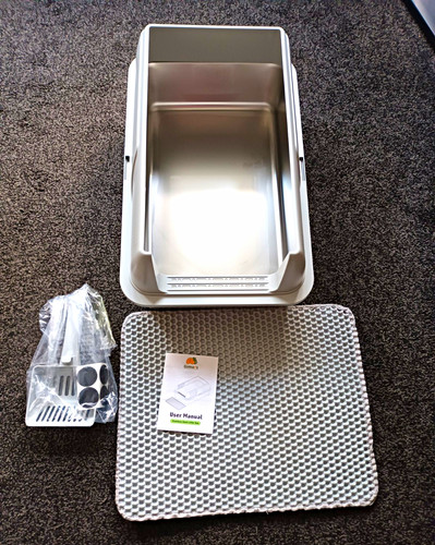 Stainless steel grey open cat - open,