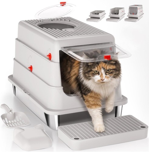 Stainless steel cat litter - steel,