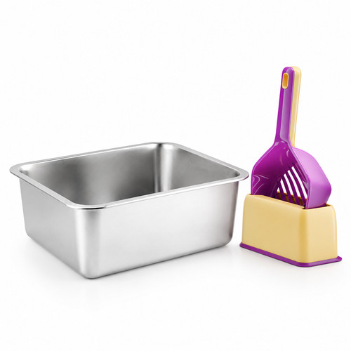 Stainless steel cat litter - steel,