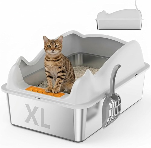 Stainless steel cat litter - cat,