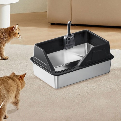 Metal litter pan - litter,
