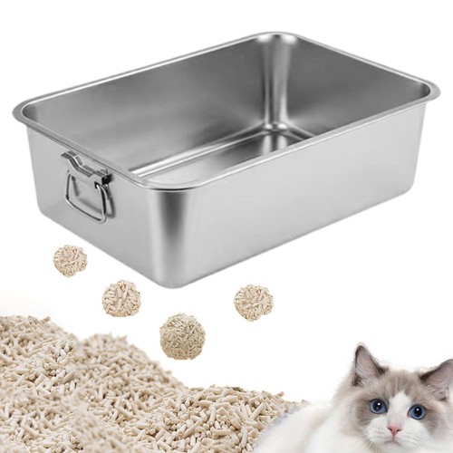Open top pet litter toilet - top,