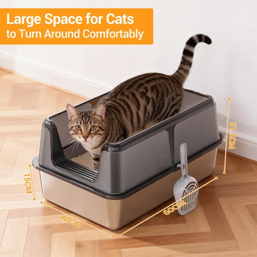 Large stainless steel cat - large,