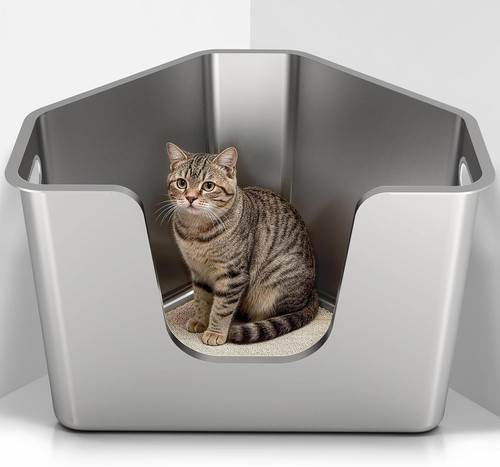 Stainless steel cat - stainless,