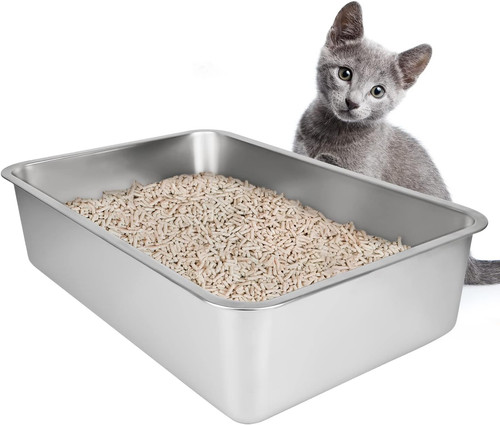 Stainless steel cat - cat, litter