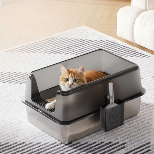 Large stainless steel litter - stainless,