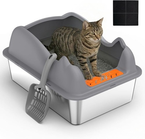 Stainless steel cat litter - xl,