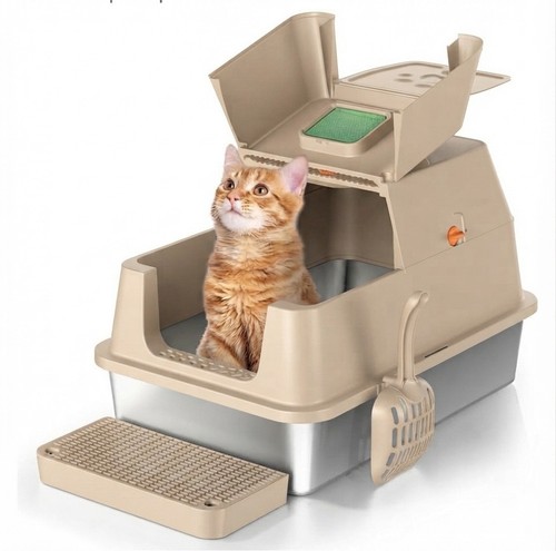 Large stainless steel cat - large,