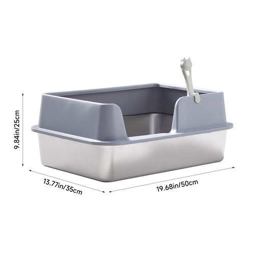 Large stainless steel pet cat - large,