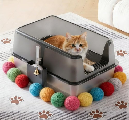 Stainless steel litter - steel, box