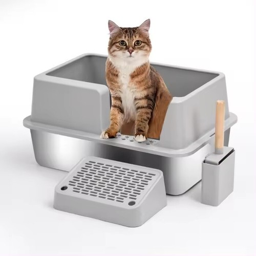 Monty stainless steel cat - stainless, xl