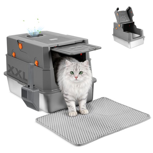 Stainless steel cat litter - steel,