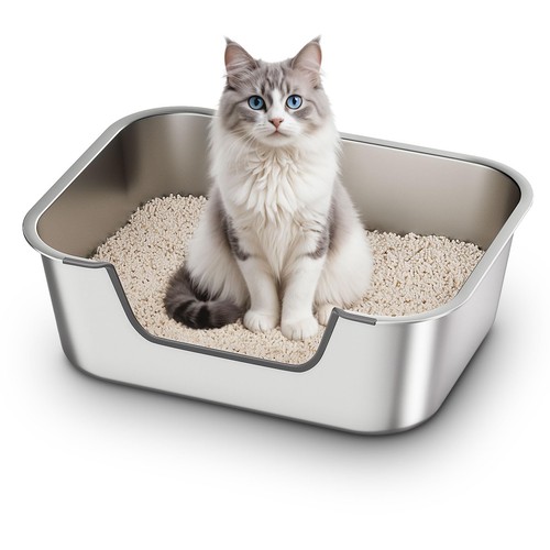 Stainless steel cat - stainless,