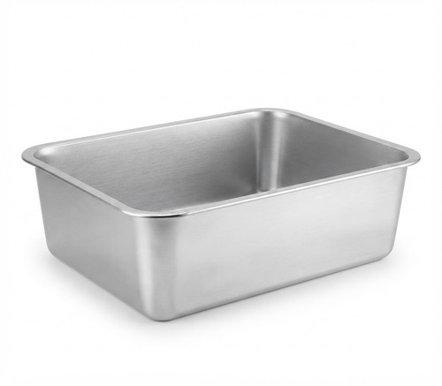 Stainless steel cat - stainless, litter