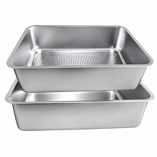 Stainless steel litter box - stainless,