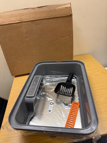 Extra large opened litter box - litter,