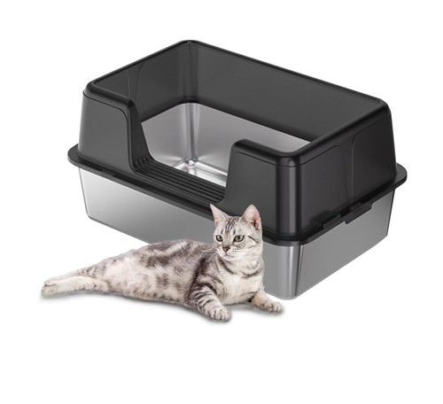 Large stainless steel - large, cat