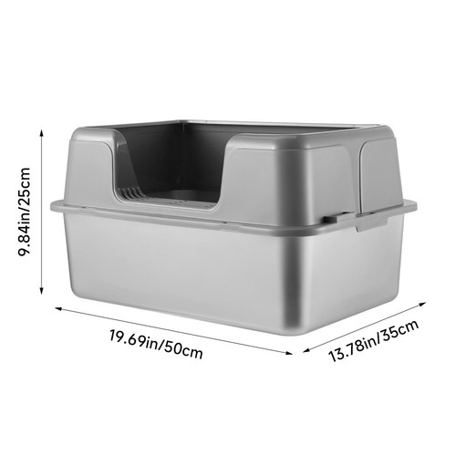Stainless steel litter - stainless, box