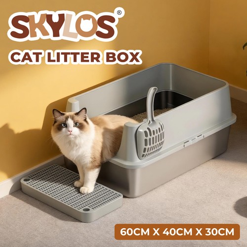 Skylos cat litter box enclosed - cat,