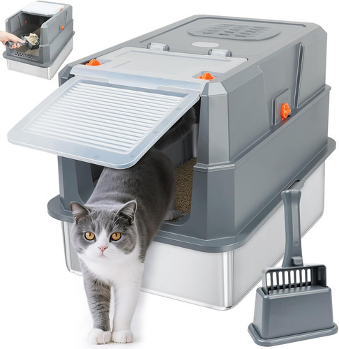 Stainless steel cat - stainless,
