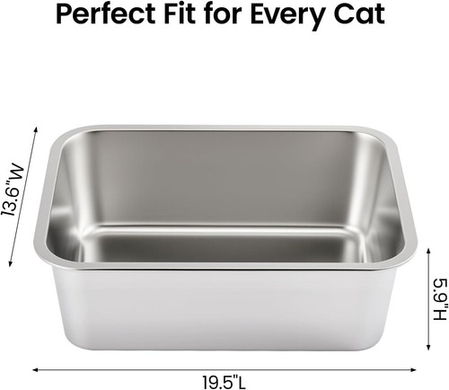 Stainless steel large cat - stainless,