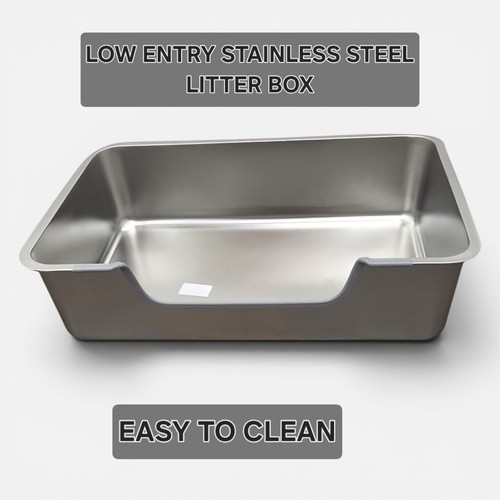 Metal cat litter box - litter, for