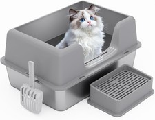 Cat Litter Box, XL Stainless